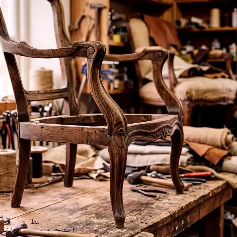Schaf Tal – Restauration antiker Polster